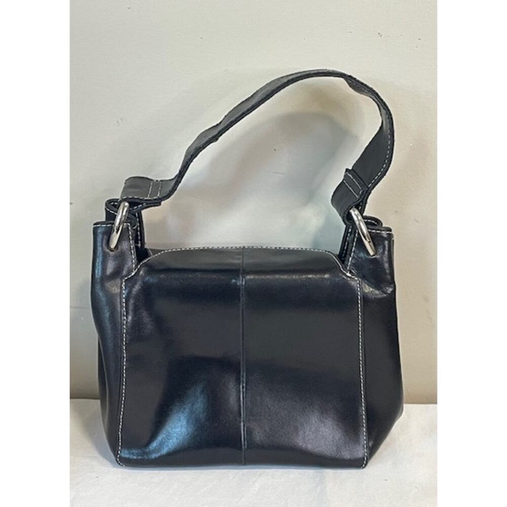 Vintage Wilson’s Leather Black Shoulder Bag Magnetic Closure
